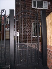 Wrought iron gate