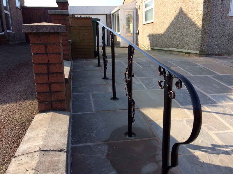 handrail made from wrought iron